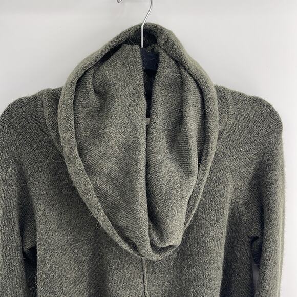 For Thee polyester alpaca blend cowl neck hi low hem knit pullover sweater sz L - Picture 2 of 7